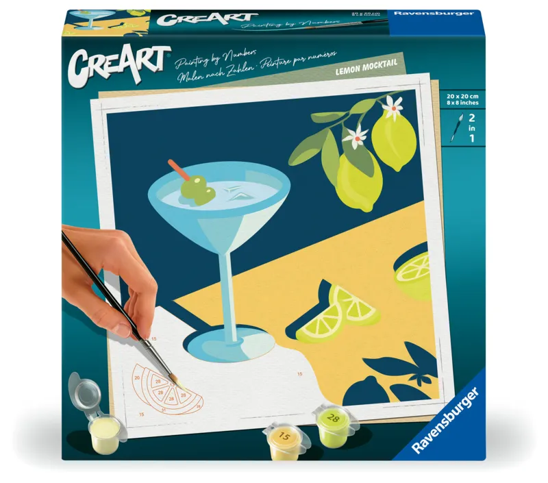 Malen nach Zahlen - CreArt - Mocktail Zitrone