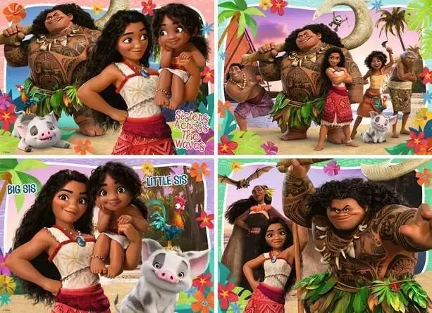 4 Puzzles - Vaiana 2: Abenteuer in Ozeanien
