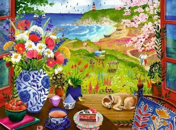 XXL Teile - Feel Well & Puzzle - Blick aus dem Fenster