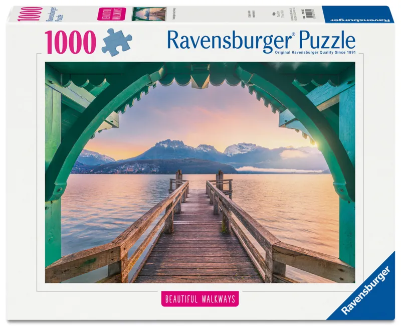 Puzzle Highlights - Traumpfade - Romantischer Steg am Lac d'Annecy