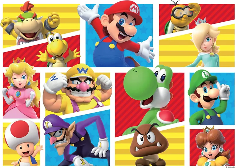 Riesen-Bodenpuzzle - XXL Teile - Super Mario