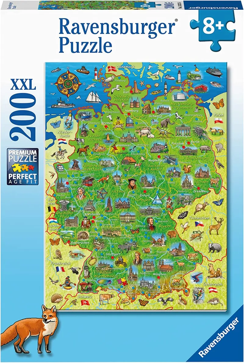 XXL Teile - Bunte Deutschlandkarte