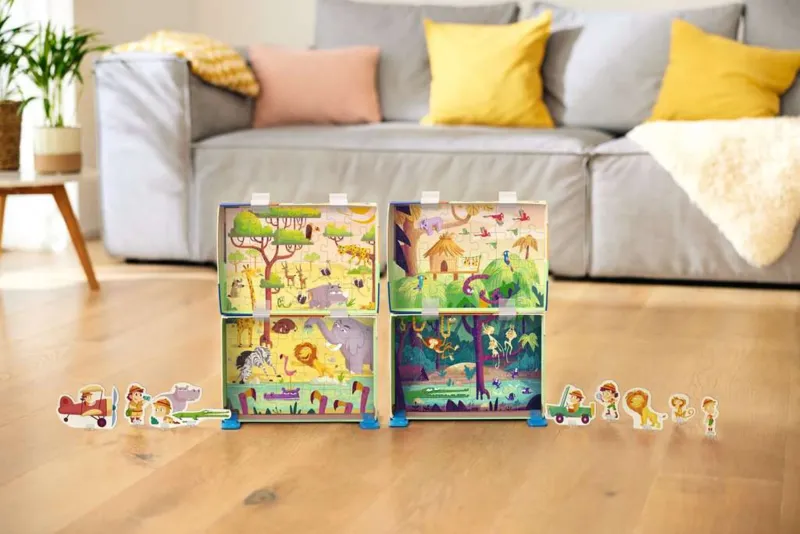2 Puzzles - Puzzle & Play - Safari