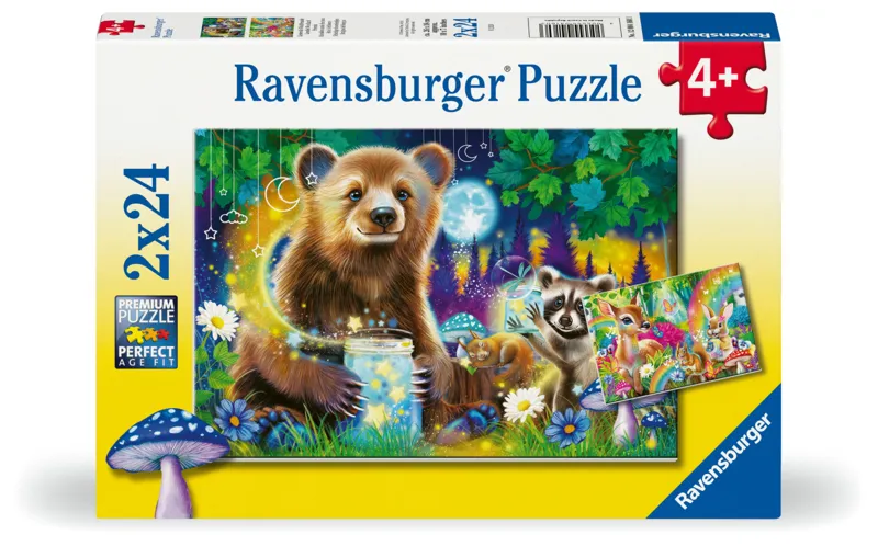 2 Puzzles - Süße Freunde des Waldes