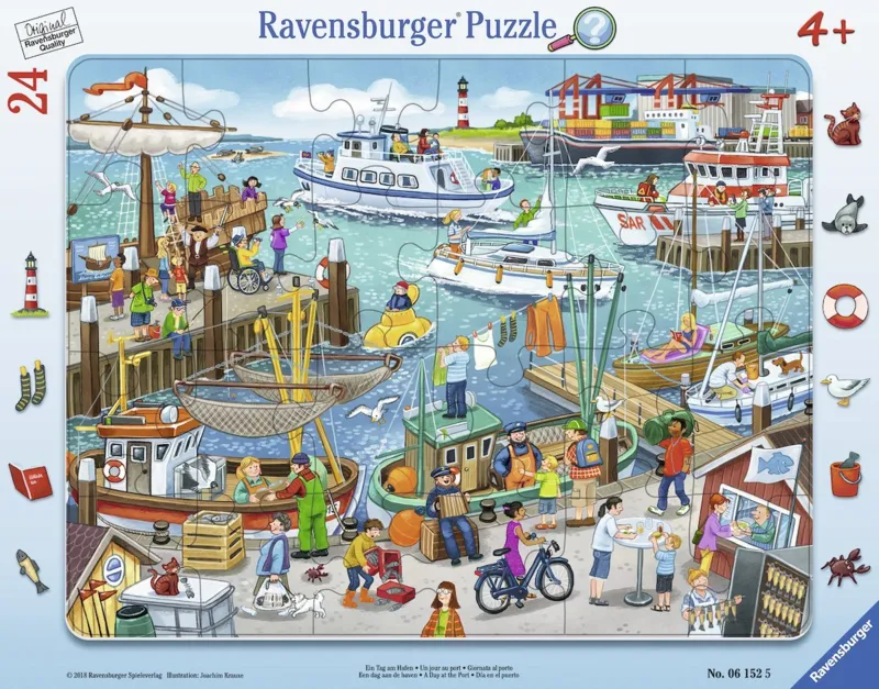 Rahmenpuzzle - Ein Tag Am Hafen