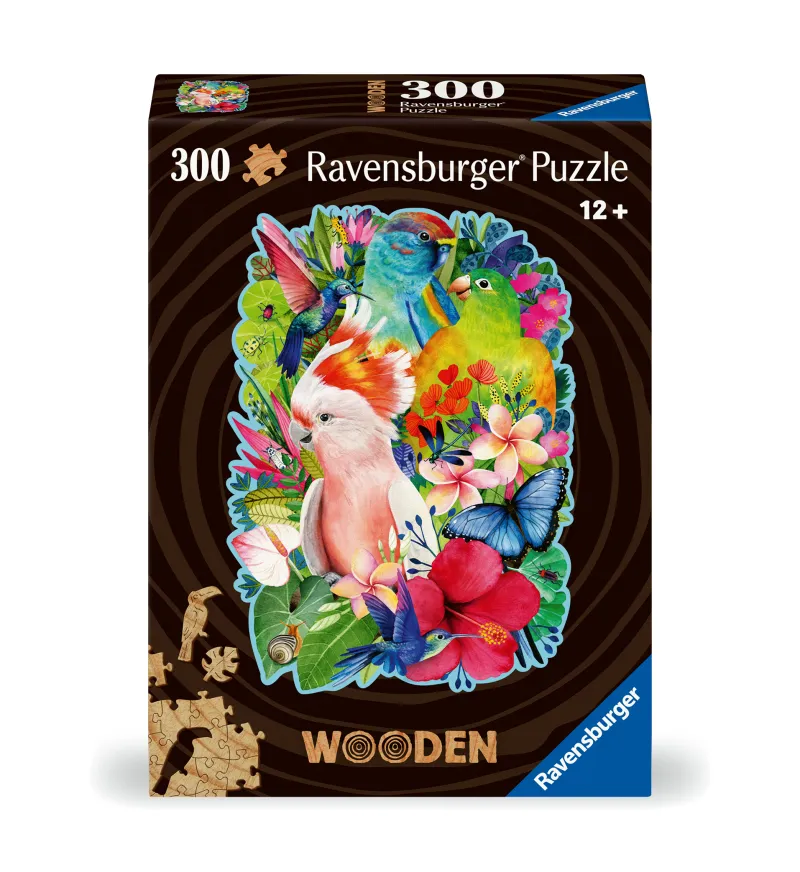 Holzpuzzle - Vögel