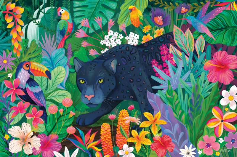 Panther im Dschungel