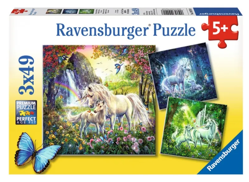 3 Puzzles - Schöne Einhörner