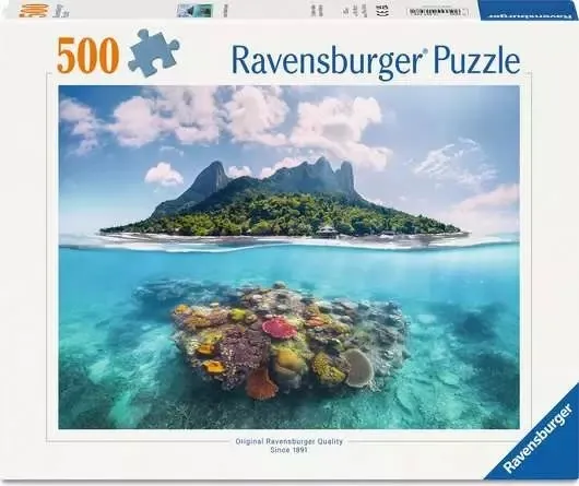 Insel und Korallenwelt