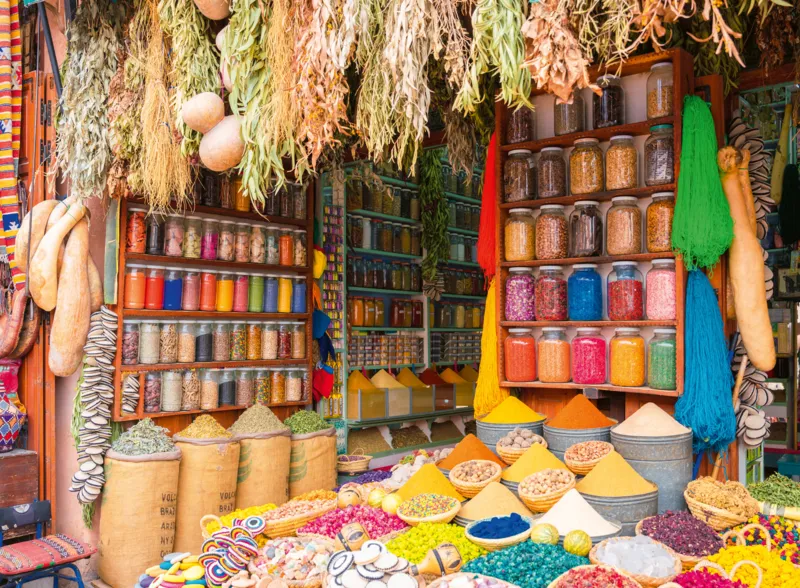 Puzzle Highlights - Bunte Märkte - Marokkanischer Gewürzmarkt