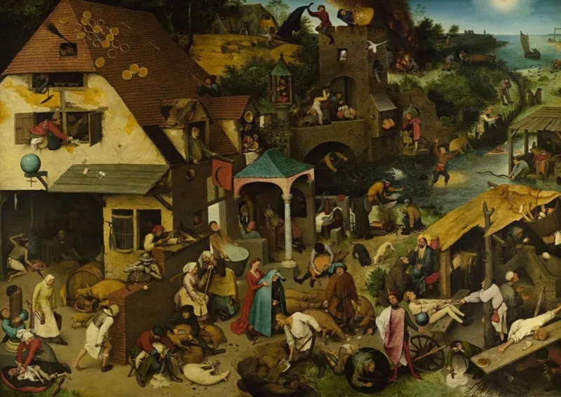 Brueghel Pieter - Flämische Sprichwörter