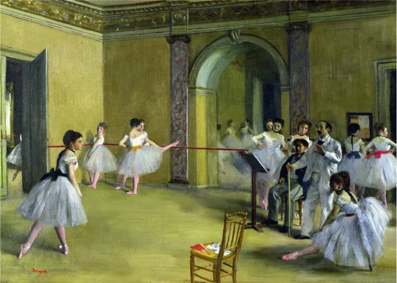 Edgar Degas - Das Tanzfoyer in der Oper
