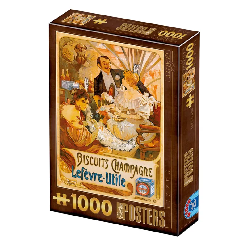 Vintage Posters: Biscuits Champagne Lefevre-Utile