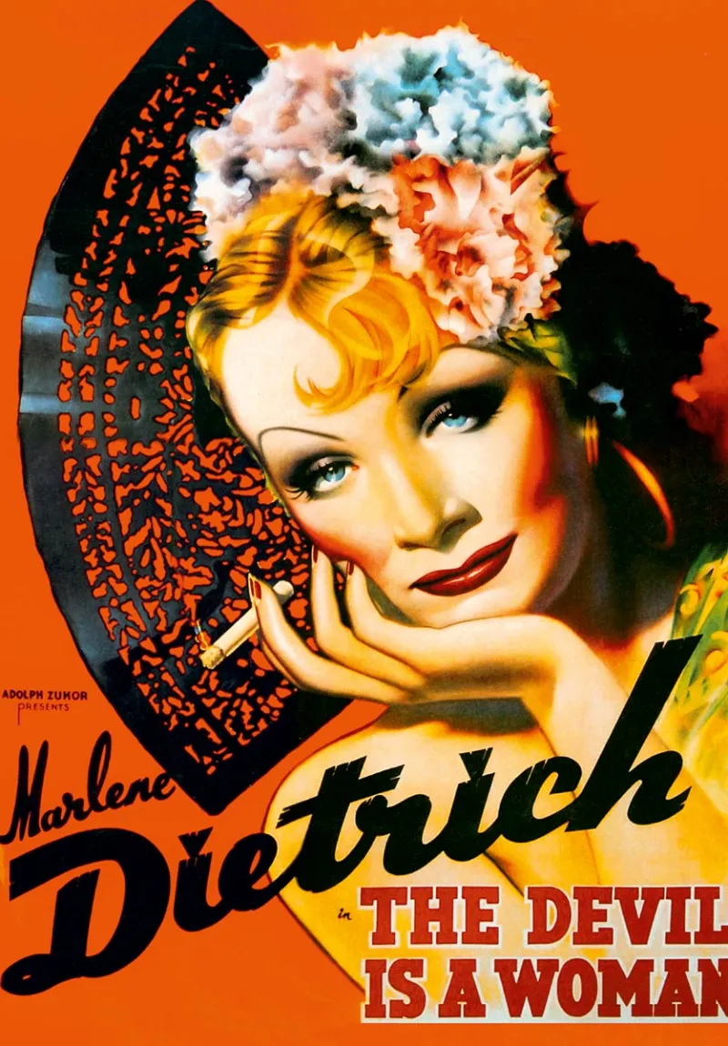 Vintage Posters: Marlene Dietrich - The Devis is a Woman