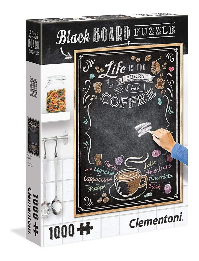 Black Board Puzzle - Life is too short