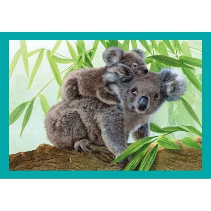 Puzzle 4 En 1 - Mutter und Baby Tiere