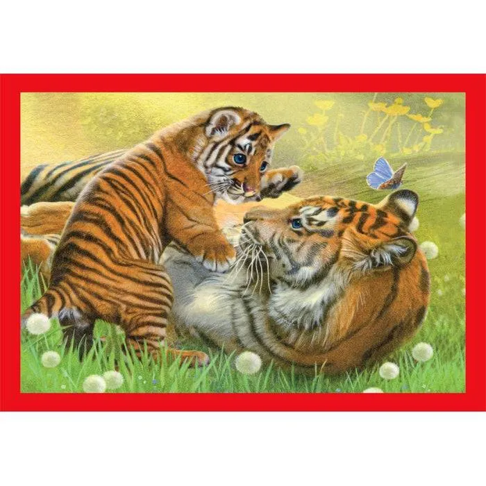 Puzzle 4 En 1 - Mutter und Baby Tiere