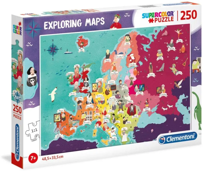 Exploring Maps : Europe - Monuments + People