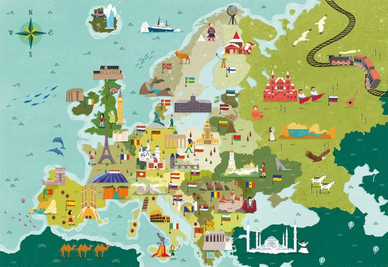 Exploring Maps : Europe - Monuments