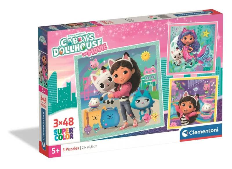 3 Puzzles - Gabby's Dollhouse
