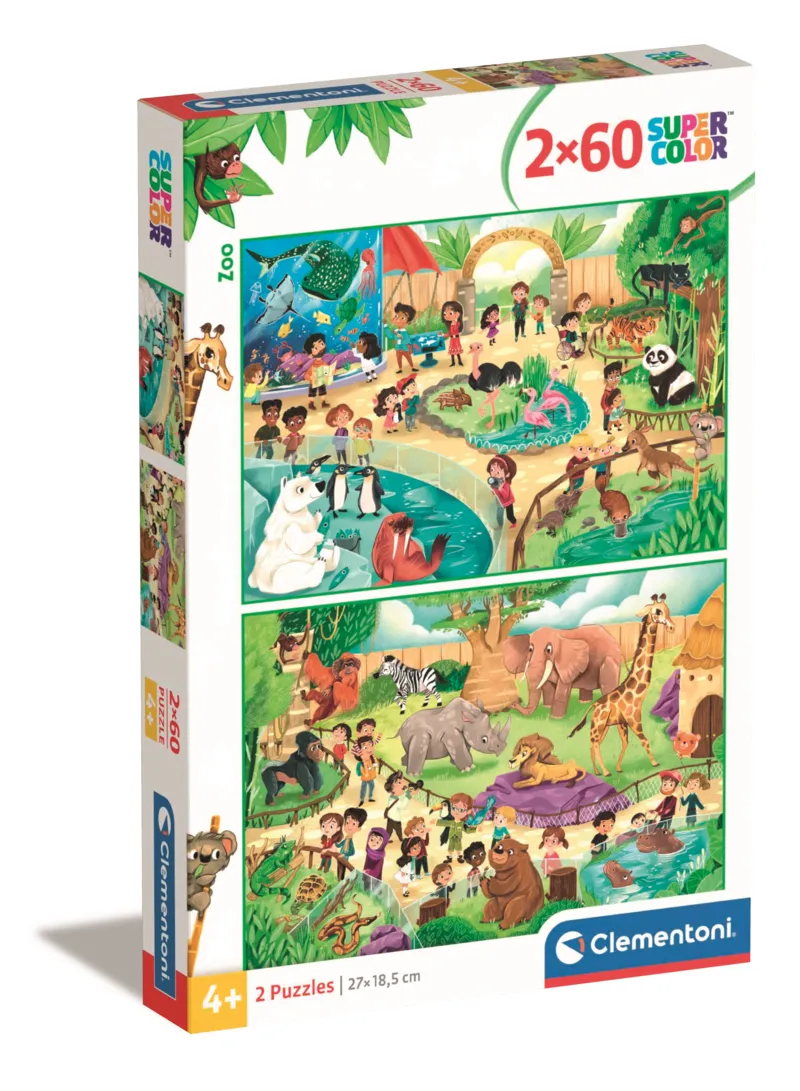 2 puzzles - Zoo - 2x60 Teile