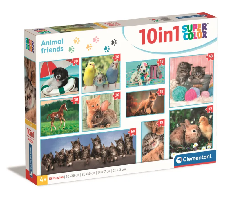 Puzzlebox 10 in 1 - Tierische Freunde