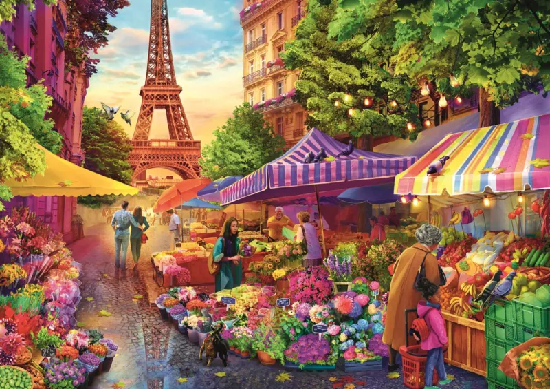 Tea Time: Blumenmarkt, Paris