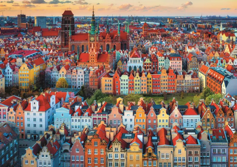 Blick auf Gdansk, Polen