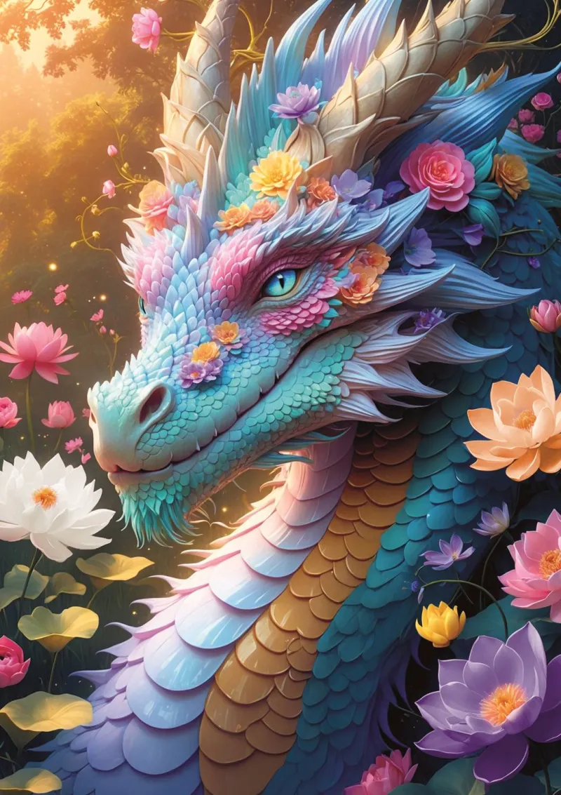 Bunter Drache