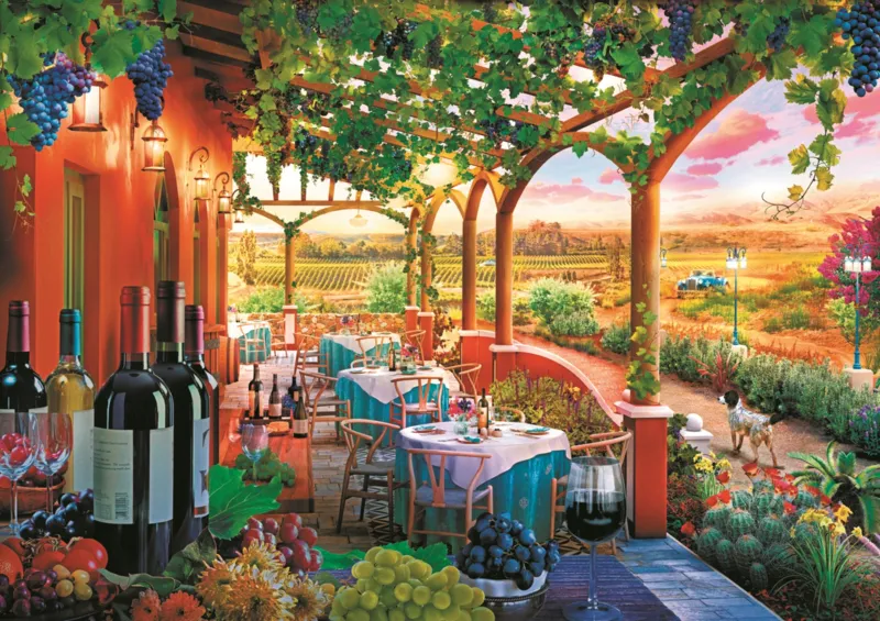 Tea Time: Italian Vineyard