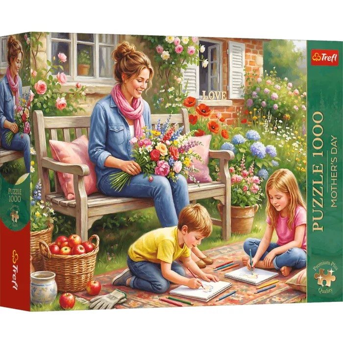 Familie im Garten