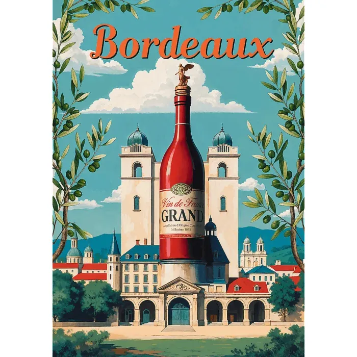 Vintage Poster - Bordeaux, Frankreich