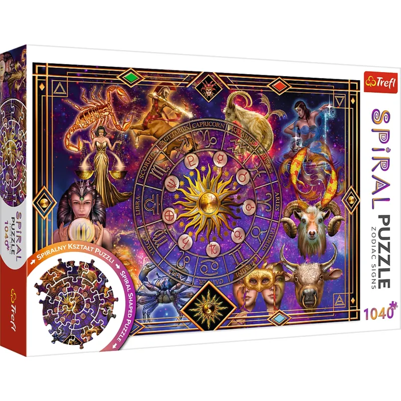 Spiral Puzzle - Zodiac signs