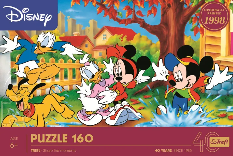 40-Jähriges Jubiläum Trefl - Spielen In Pfützen - Disney Mickey Mouse And Friends