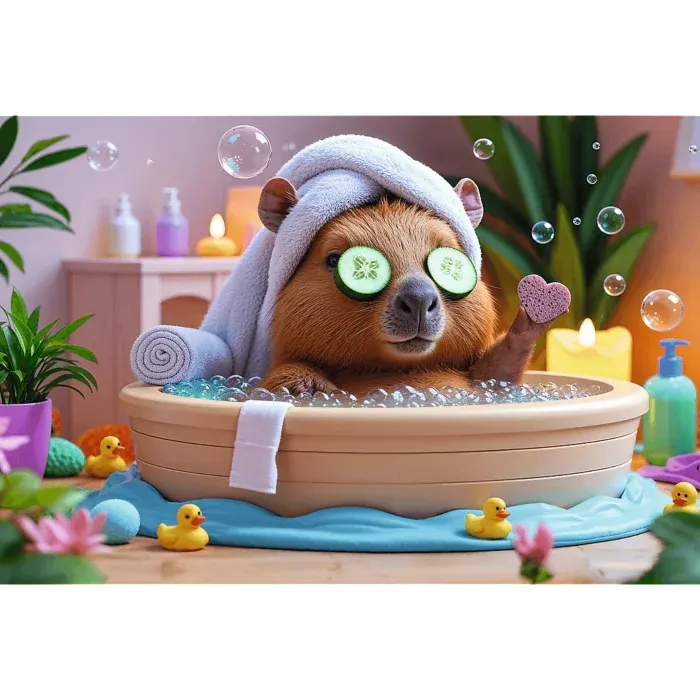 Capybara im Spa