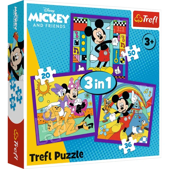 3 Puzzles - Mickey and his Merry Crew