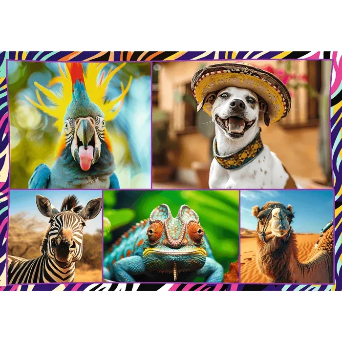4 Puzzles - Lustige Tiere