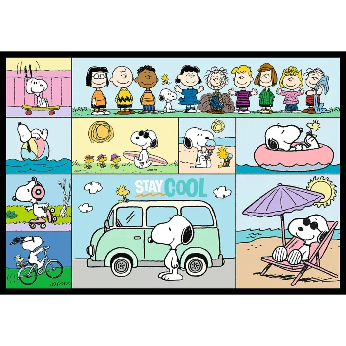 4 Puzzles - Peanuts auf Abenteuer