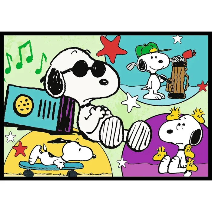 4 Puzzles - Peanuts auf Abenteuer