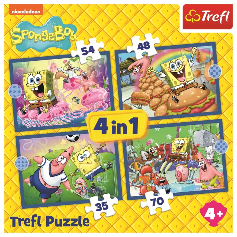 4 Puzzles - SpongeBobs Unterwasserleben