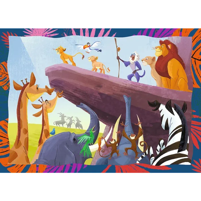 4 Puzzles - Mutiger König der Löwen
