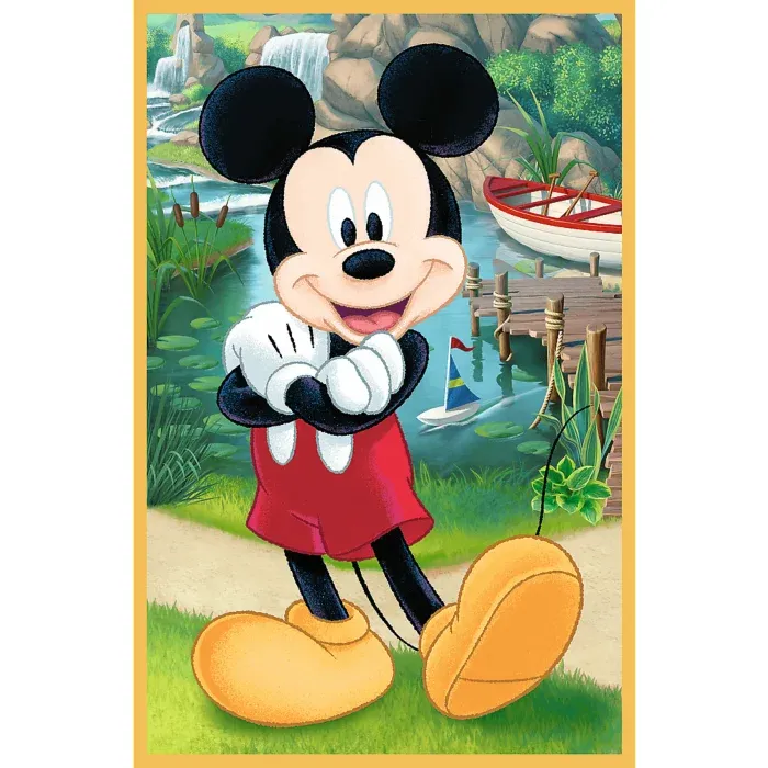 3 Puzzles - Mickey im Urlaub - Disney Mickey Mouse