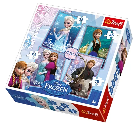 4 Puzzles - Disney: Frozen