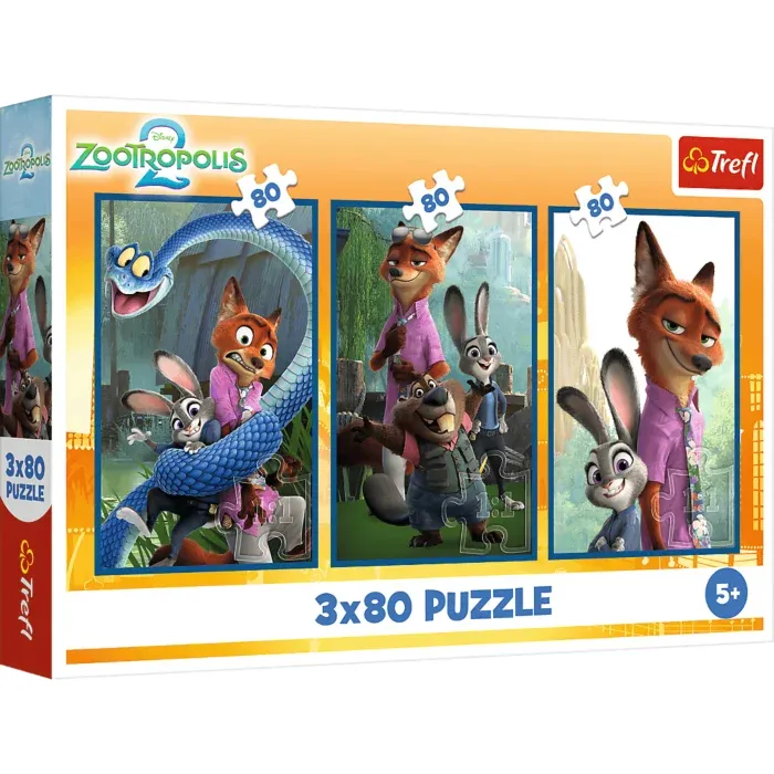 3 Puzzles - Haustier-Ermittler - Disney Zootopia 2