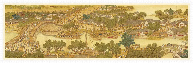 Puzzle aus Kunststoff - Bears Along The River During The Qingming Festival