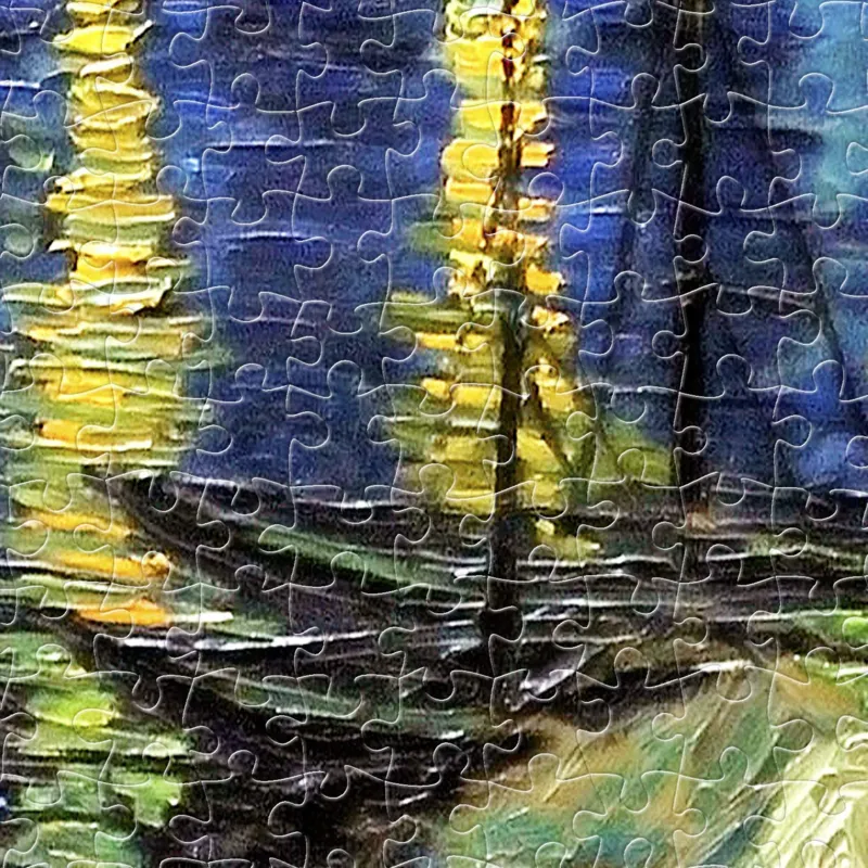 Puzzle aus Kunststoff - Vincent Van Gogh - Starry Night Over The Rhone, 1888