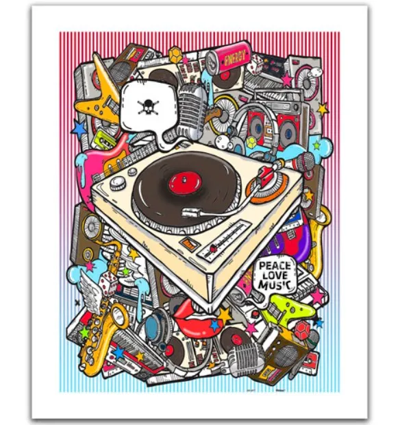 Puzzle aus Kunststoff - Rock Style