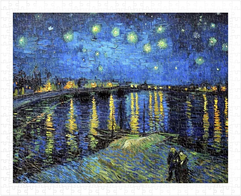 Puzzle aus Kunststoff - Vincent Van Gogh - Starry Night Over The Rhone, 1888