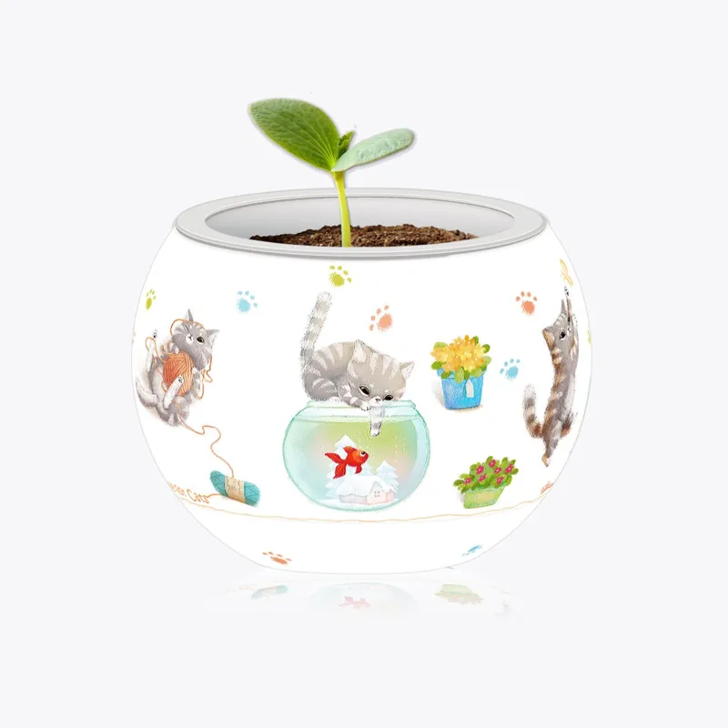 3D Puzzle - Flower Pot - Cat's Play Time