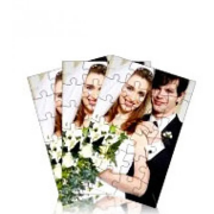 Puzzle von ihrem Foto - Set von 100 Puzzle mit je 15 Teilen - A6 Format
